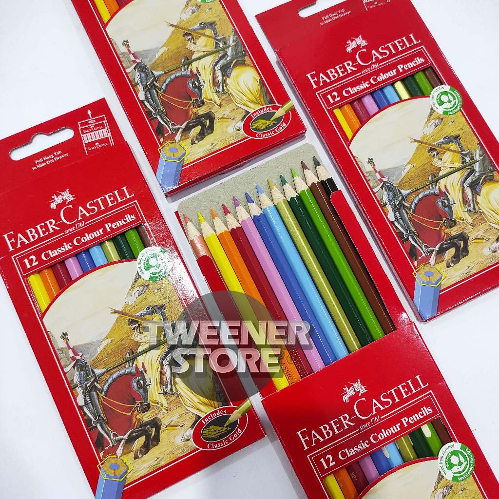 

Faber Castell PENSIL WARNA CLASSIC 12 Colours | Panjang