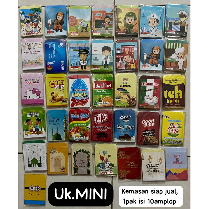 

(isi 500 lembar) amplop idul fitri uk.mini