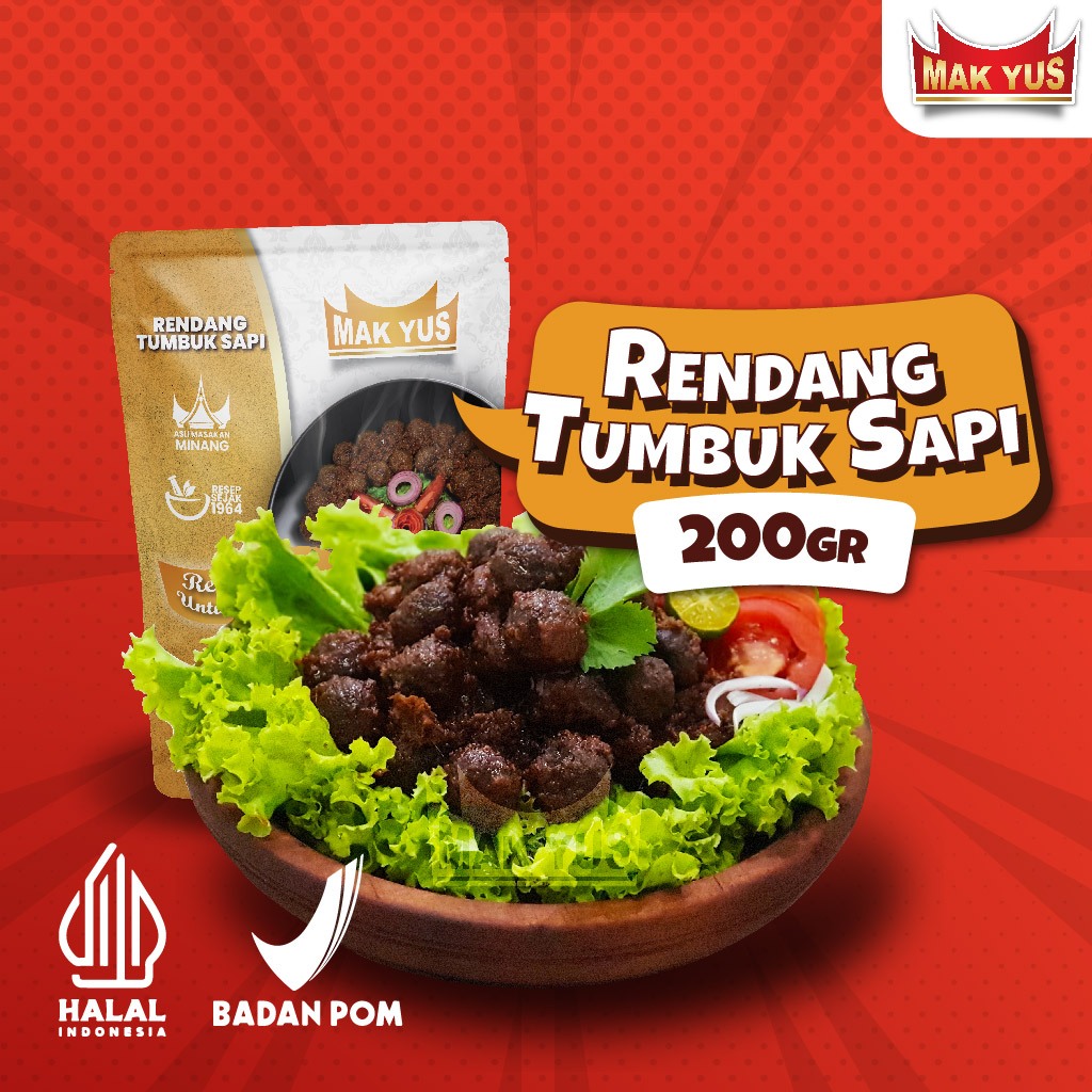 

Rendang Tumbuk Sapi (200gr) Mak Yus