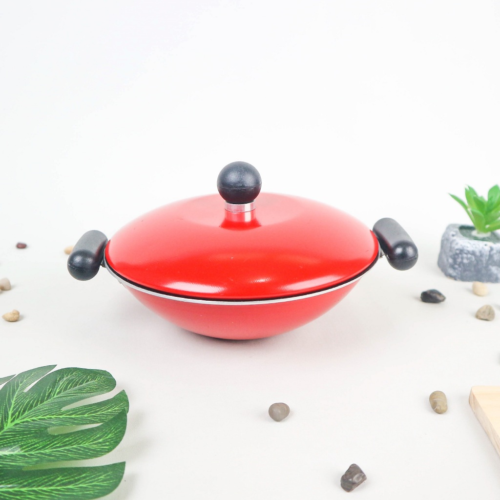 (Promo Live) Maxim Mie Wok 17cm + Cover / Cetakan Kue Apem Selong