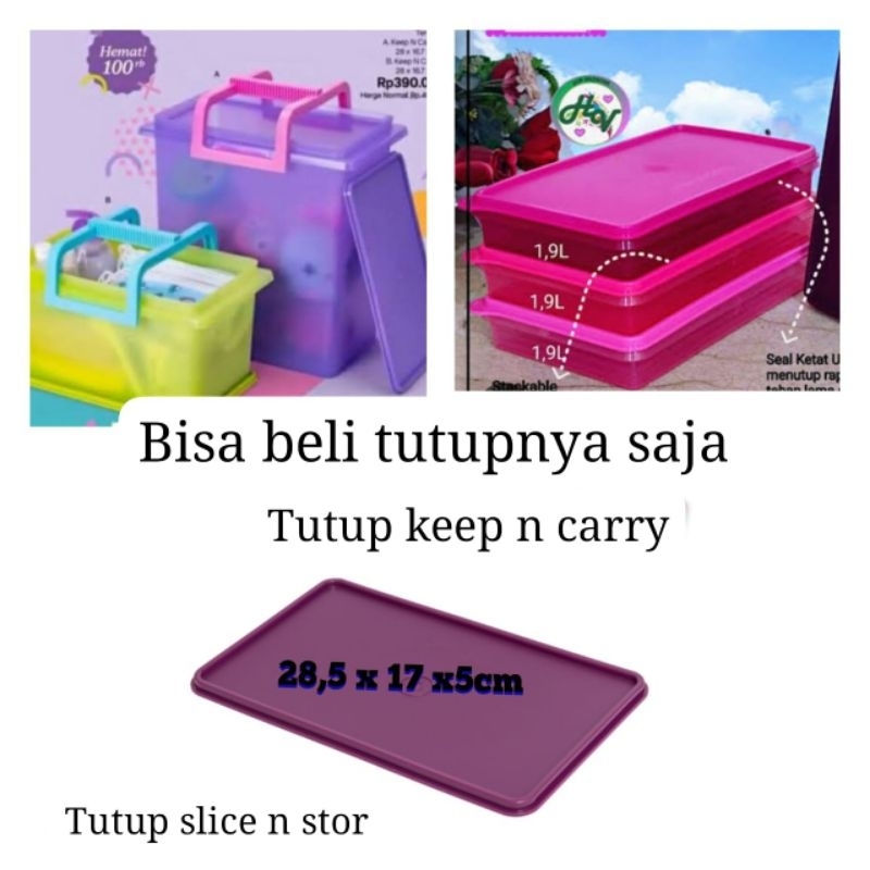 Tutup keep n carry warna random ya // PROMO // jumbo keep n carry // keep // carry // wadah beras