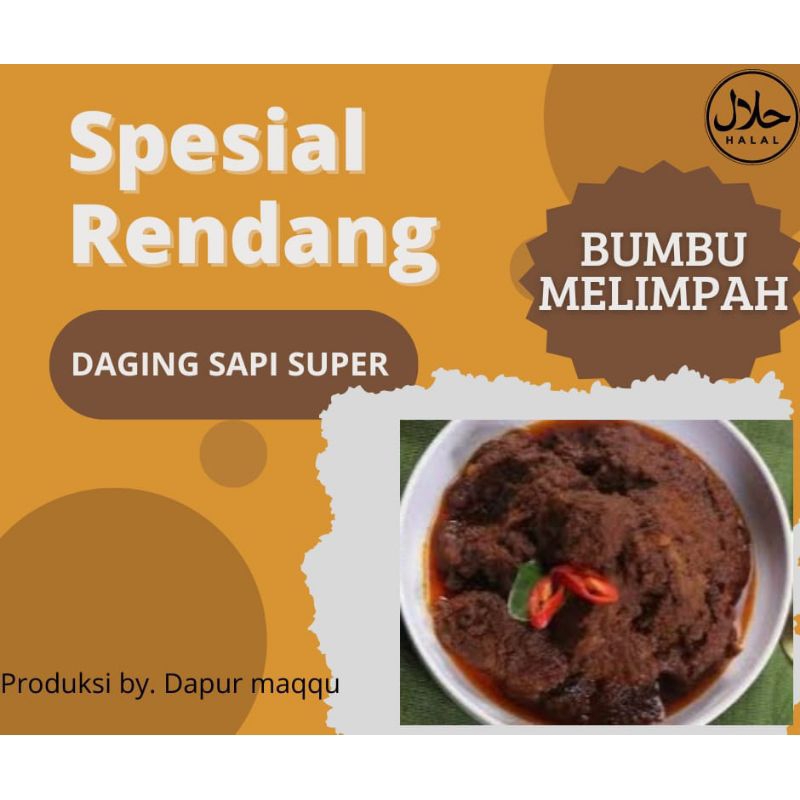 

[Fresh&Ready] 50gr Rendang Daging sapi super/Rendang Daging tebal/ Rendang Daging Bumbu melimpah