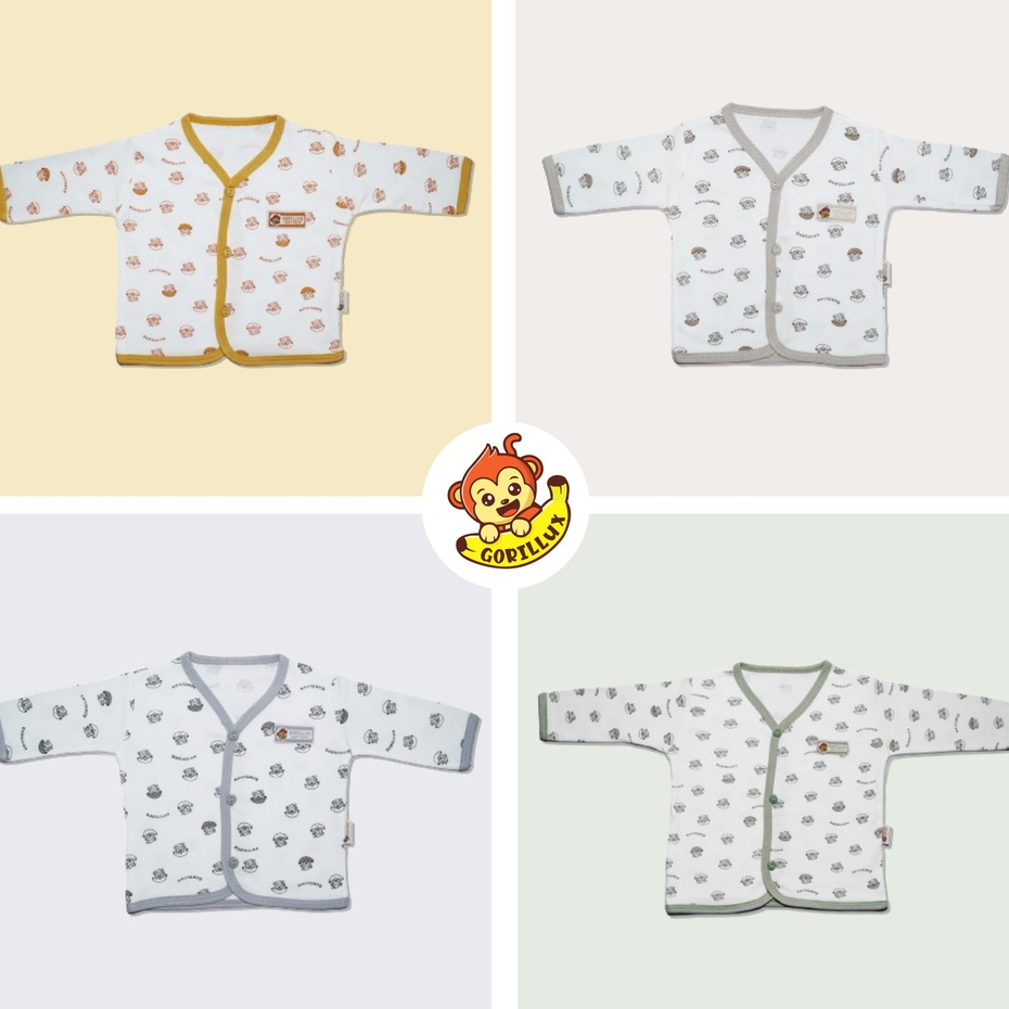 GORILLUX 1 Pcs Baju Panjang Bayi Bis Gorillux (0-12 Bulan)