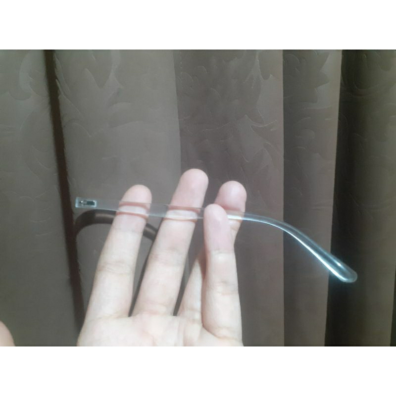 Tangkai Batang Gagang Kacamata Plastik Transparan engsel single