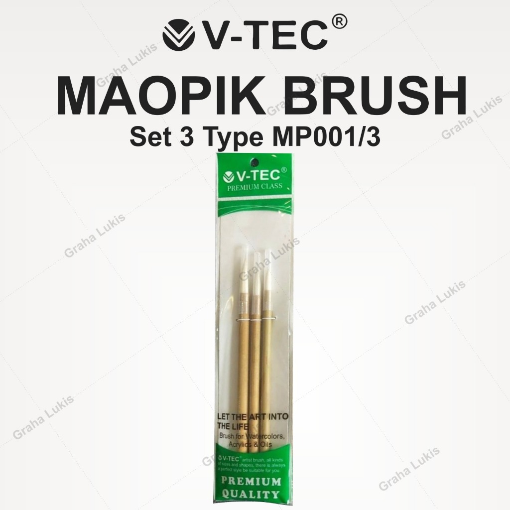 

V-TEC MAOPI BRUSH - KUAS MAOPIK SET 3 MP001/3