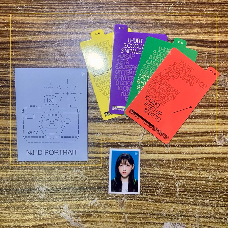 [UBAH KE J&T] TAKE ALL NewJeans SG24 Season Greetings 2024 ID Photo Haerin