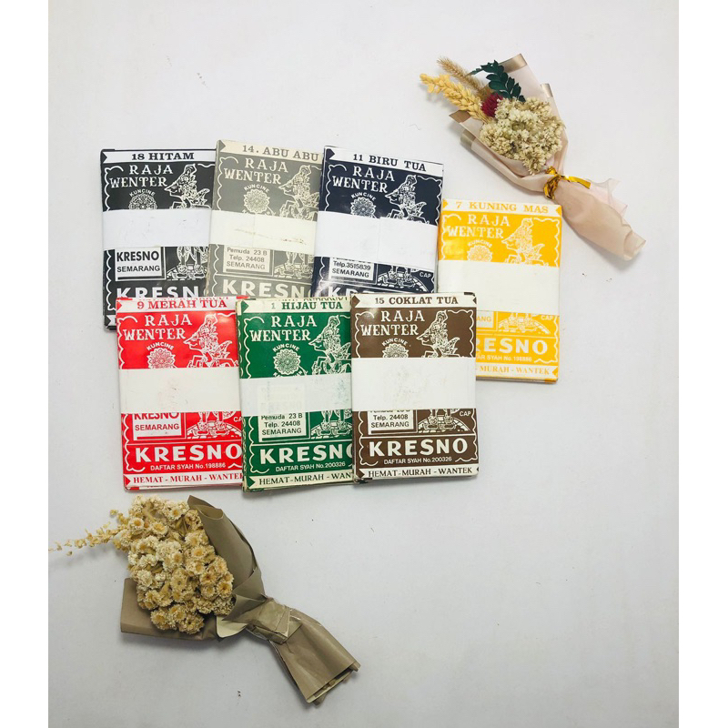 Wenter Kresno Pewarna Kain Wantex Pakaian Murah Tahan Lama Awet Katun Ikat Celup Tie Dye Cotton Cord