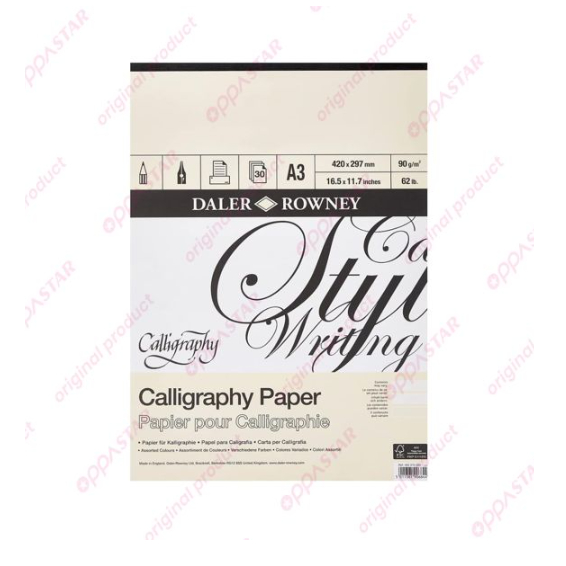 

Buku Kertas Kaligrafi Daler Rowney Calligraphy Paper A3 403375300 - PAD