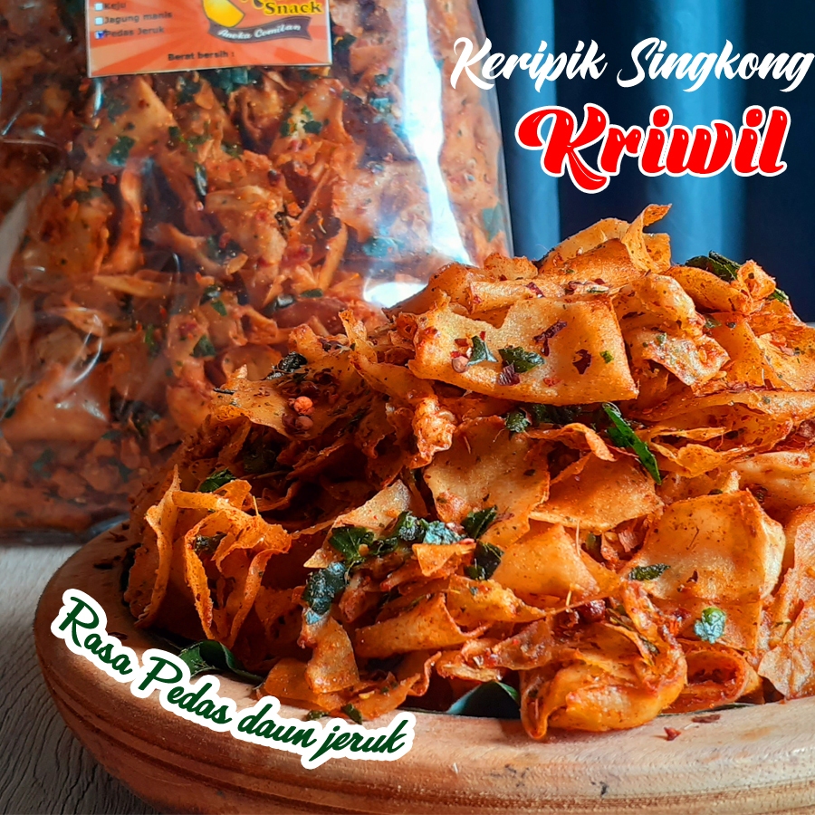 

KERIPIK KRIWIL / KERIPIK SINGKONG PEDAS DAUN JERUK 1 KG