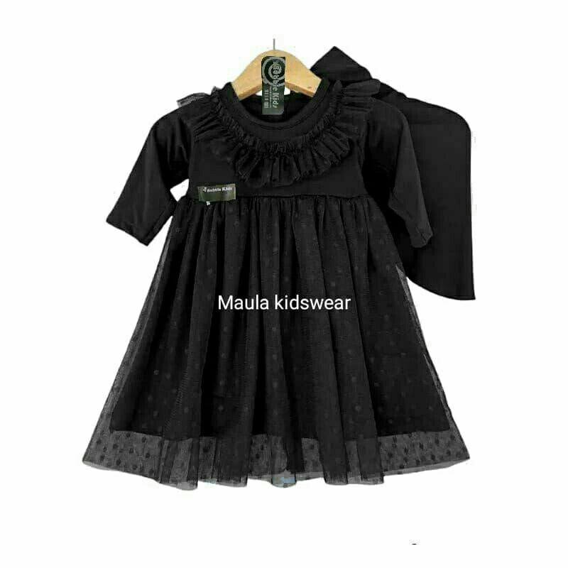gamis tutu tile dotty  anak perempuan gamis bayi lucu
