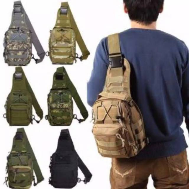 Tas Selempang Tactical Sling Bag Army Tas Pria Tni Militer