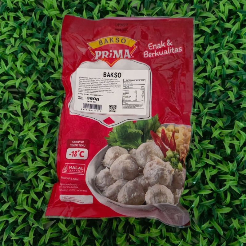 

Prima Bakso Sapi & Ayam Halus Kecil Isi 50 - Berat 360 Gr