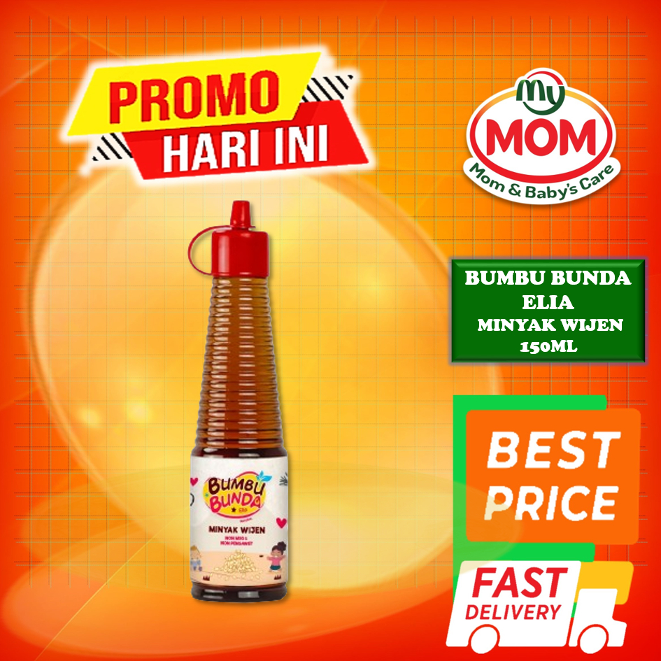 

BUMBU BUNDA Elia Minyak Wijen 150ml - Non MSG & Pengawet - BB Booster - Mpasi Anak - Organik - MyMom