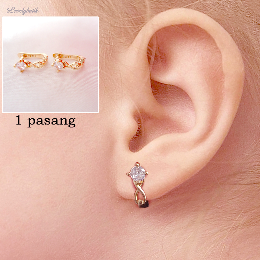 Anting Klip Bayi Anak Xuping Anti Karat Lapis Emas 24 K Model Korea Terbaru Tani4 - Lovelybutik