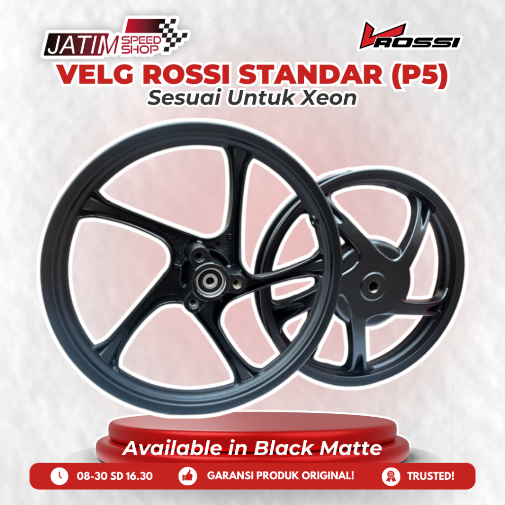 V-Rossi Vrossi Velg Standar STD Palang 5 P5 Batang 5 Untuk Xeon Tipe Zigen Macho Hawk Vulture Tornad