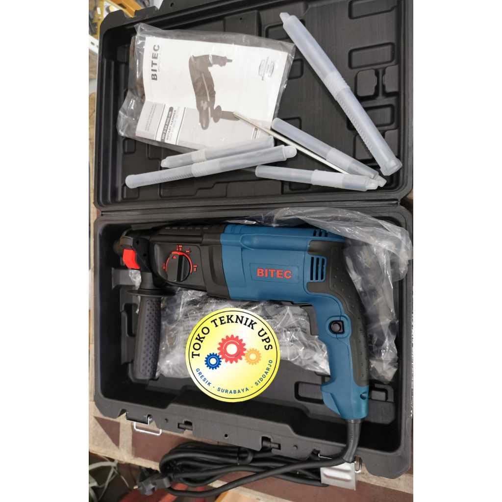 BITEC BOR DRILL 3 FUNGSI 750 WATT ROTARY HAMMER HM2-24 DRE