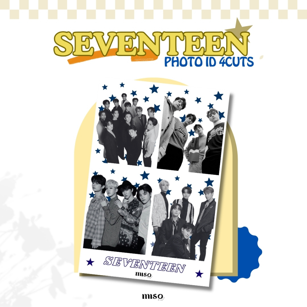 Seventeen Photo ID 4Cut / Photo ID 4 Cut / Photo ID Seventeen sebong 3x4cm / Photo ID strip