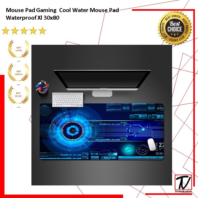 Mouse Pad Gaming  Cool Water Mouse Pad Waterproof Xl 30x80