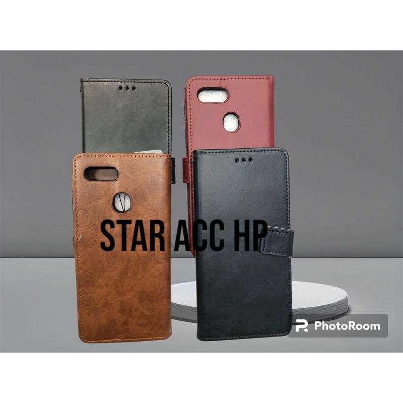 FLIP COVER STANDING DOMPET CASING OPPO A5s/F9/A11k/A7/OPPO A12