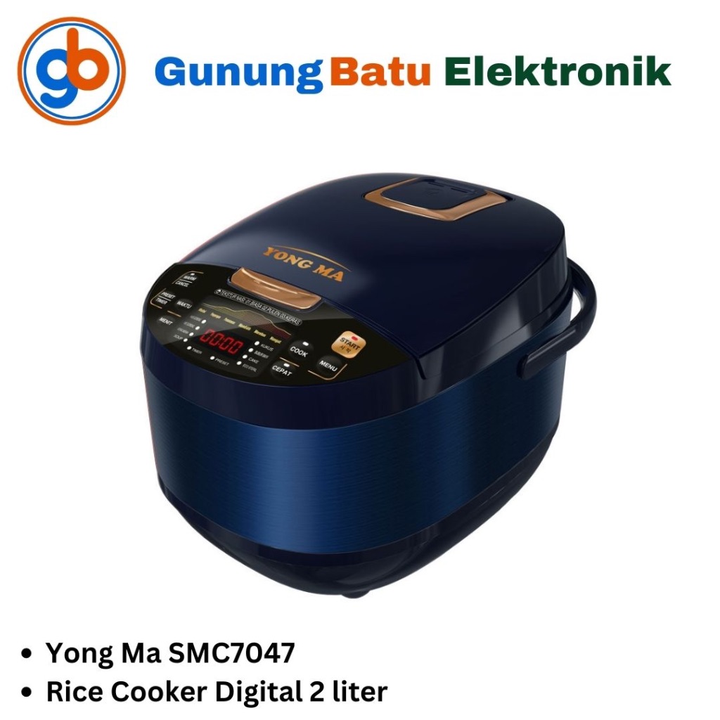 Yong Ma Rice Cooker 2 liter SMC7047 Digital Garansi Resmi Magic com Mejikom Murah SMC 7047