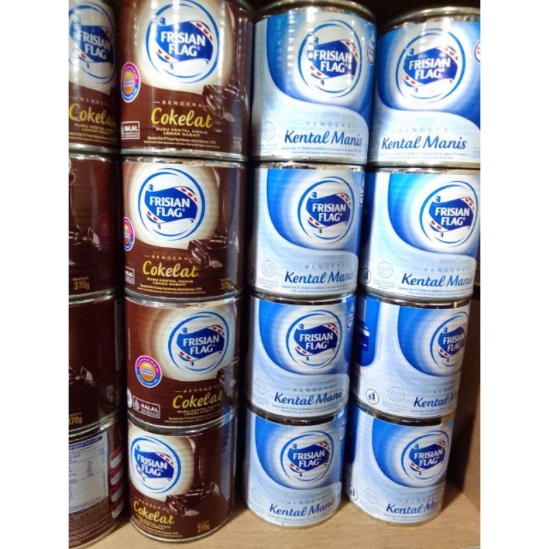 

Susu bendera kaleng putih coklat
