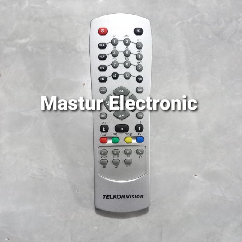 REMOTE REMOT RECEIVER PARABOLA TELKOMVISION SILVER ORIGINAL ASLI