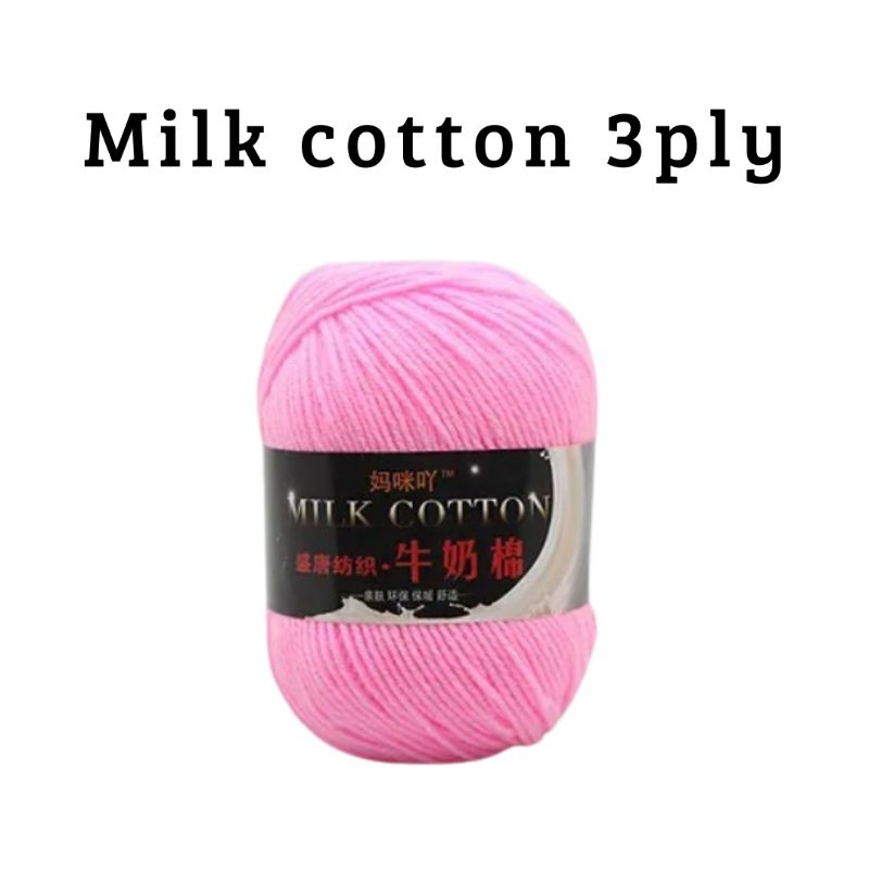 Benang milk cotton 3PLY