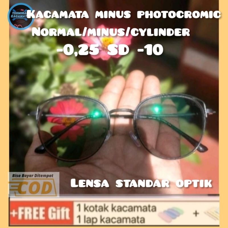 FRAME DIOR KACAMATA MINUS PHOTOCROMIC -0,25 SD -10