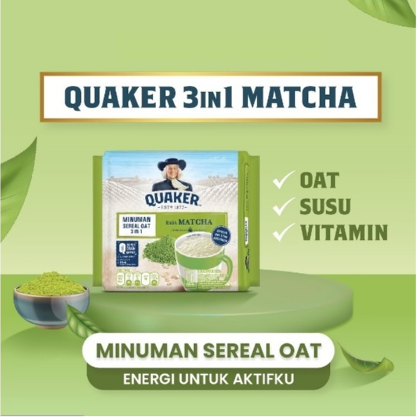 

Quaker 3in1 Matcha 224 Gr 224Gr