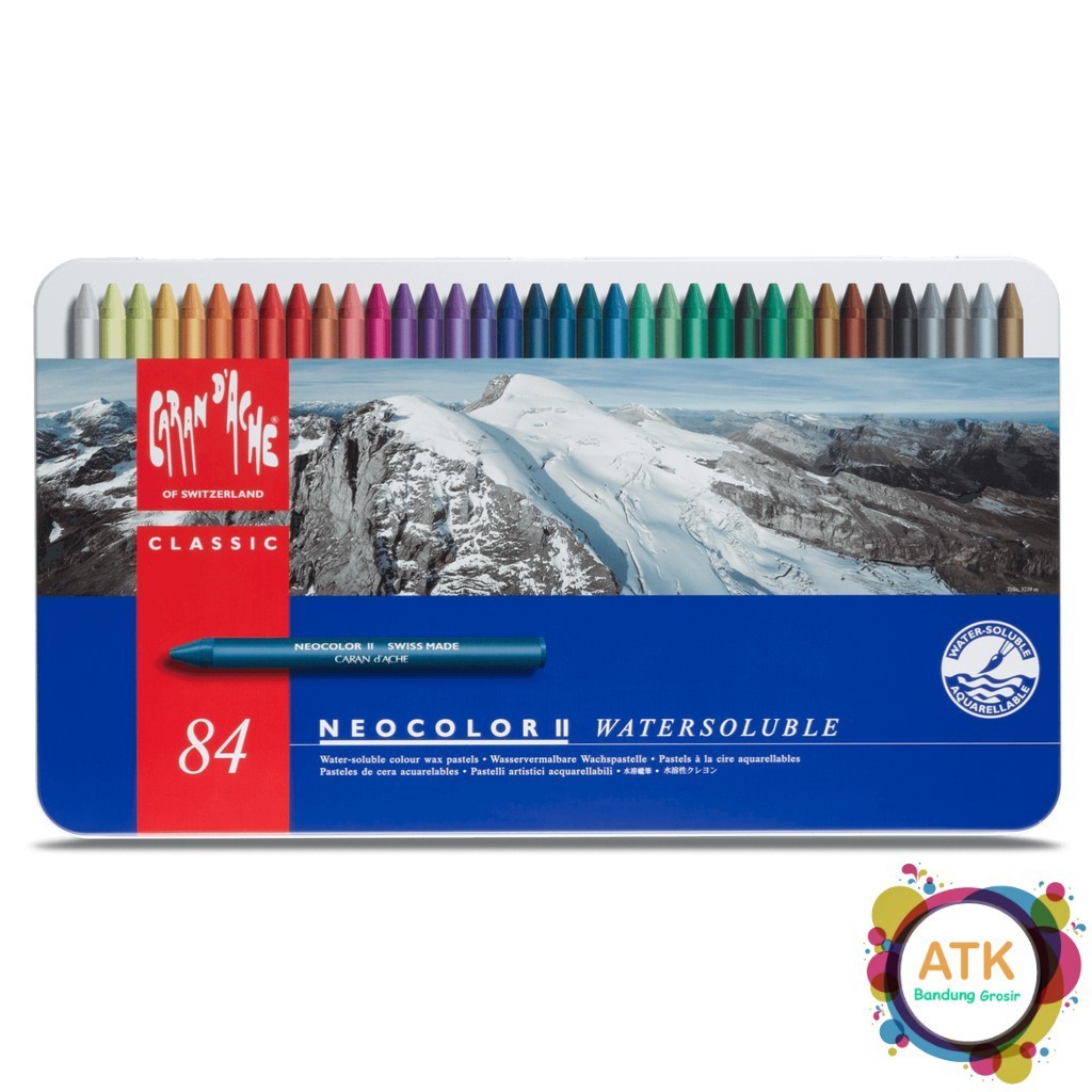 

CRAYON CARANDACHE NEOCOLOR II / 2 84 Warna Watersoluble Larut Air