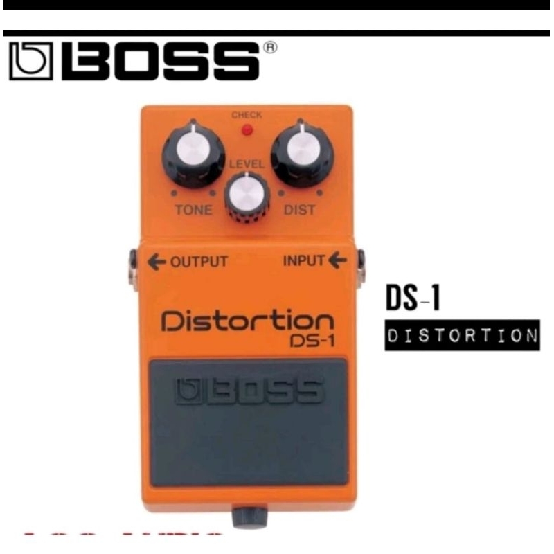 EFEK GITAR STOMPBOX BOSS DS-1 DISTORSI ORIGINAL GARANSI RESMI