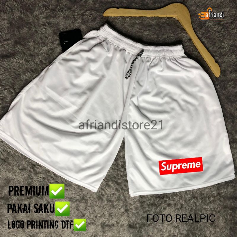 BOXER PENDEK SUPREME PUTIH DEWASA PRIA WANITA JUMBO