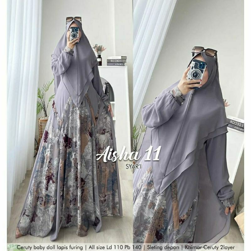 GAMIS PESTA MEWAH ELEGSN SYARI SET HIJAB / R FASHION