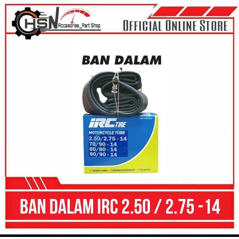 Ban Dalam IRC 2.50 2.75 Ring 14 Ban Dalam All Motor Matic Mio Spin Beat dll