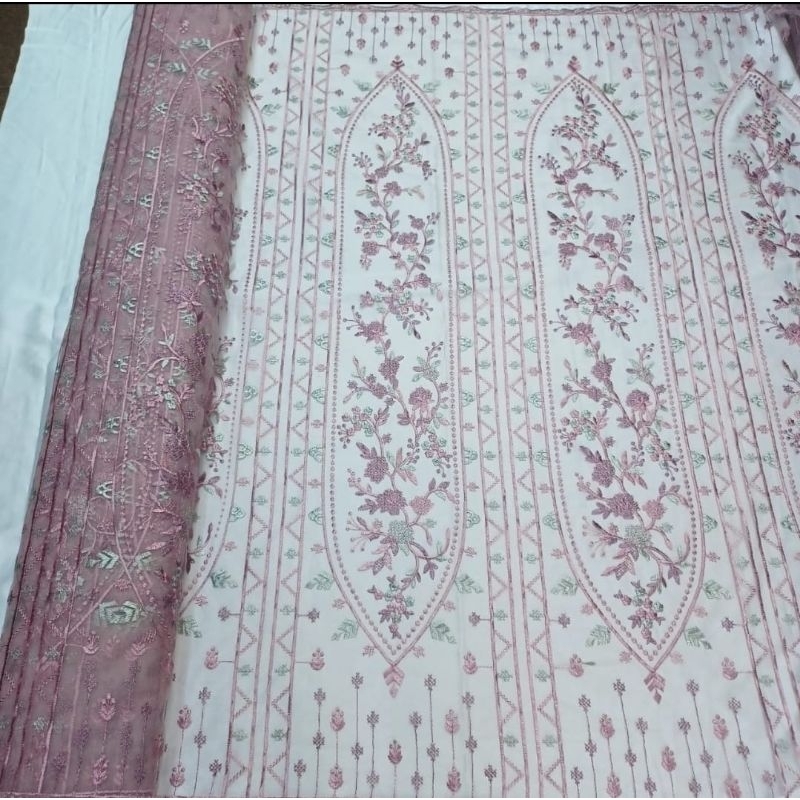 kain tile cardigan twotone jepang