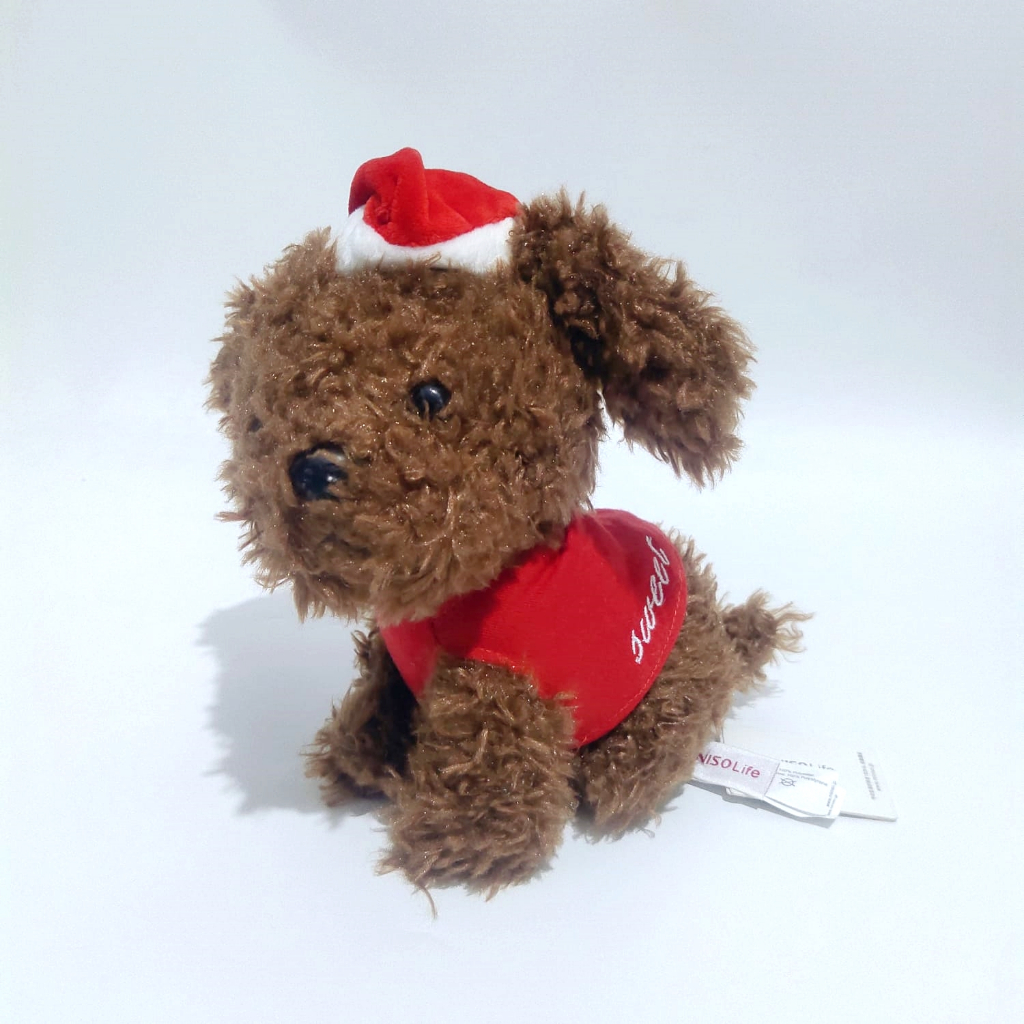 Boneka Anjing Miniso Dog Original Miniso Life Plush Doll Christmas