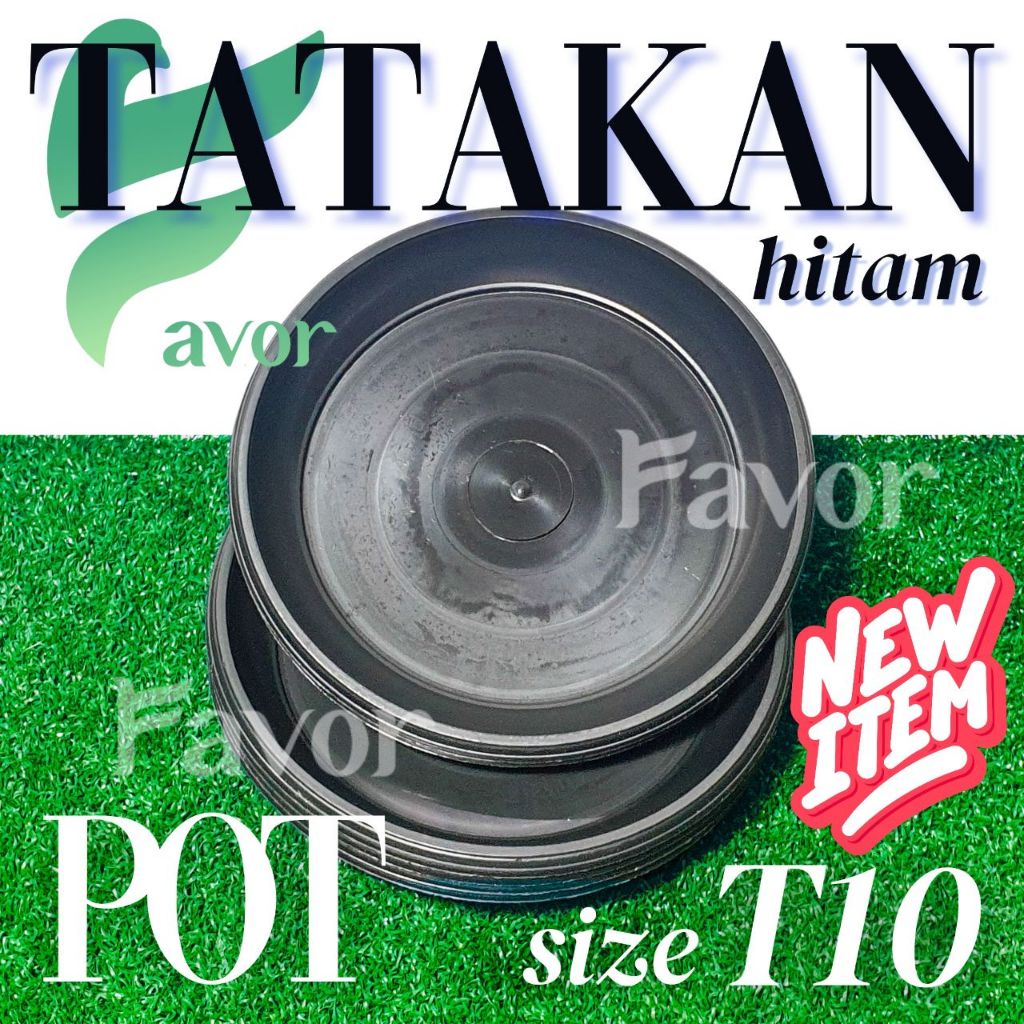 Tatakan Pot T 10 HITAM GBL Piring Pot Tanaman Hias / Bunga / Sayur