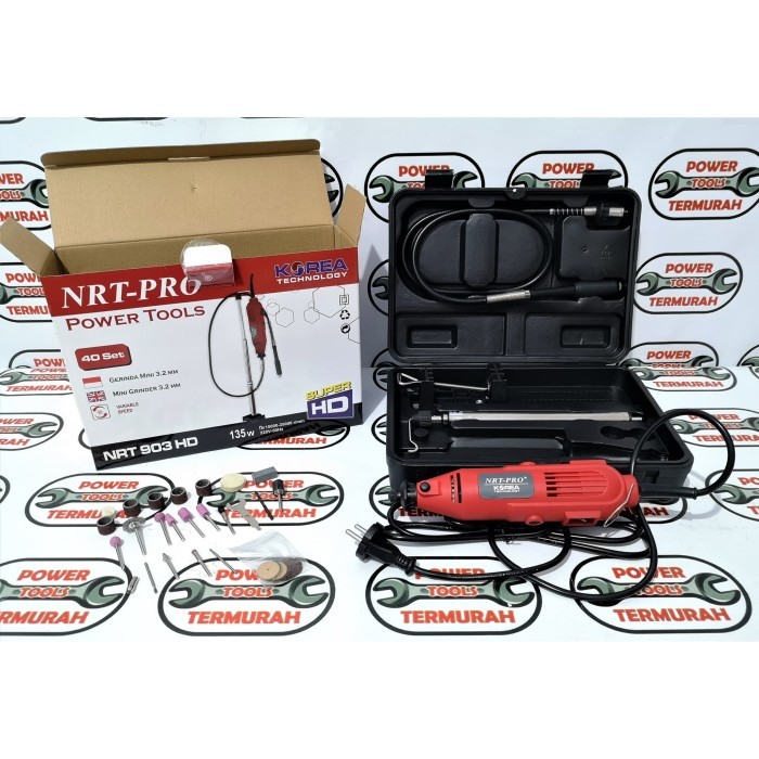 

Mini Die Grinder Set 40pcs NRT-PRO 903 HD / Gerinda Bor Gantung Tuner