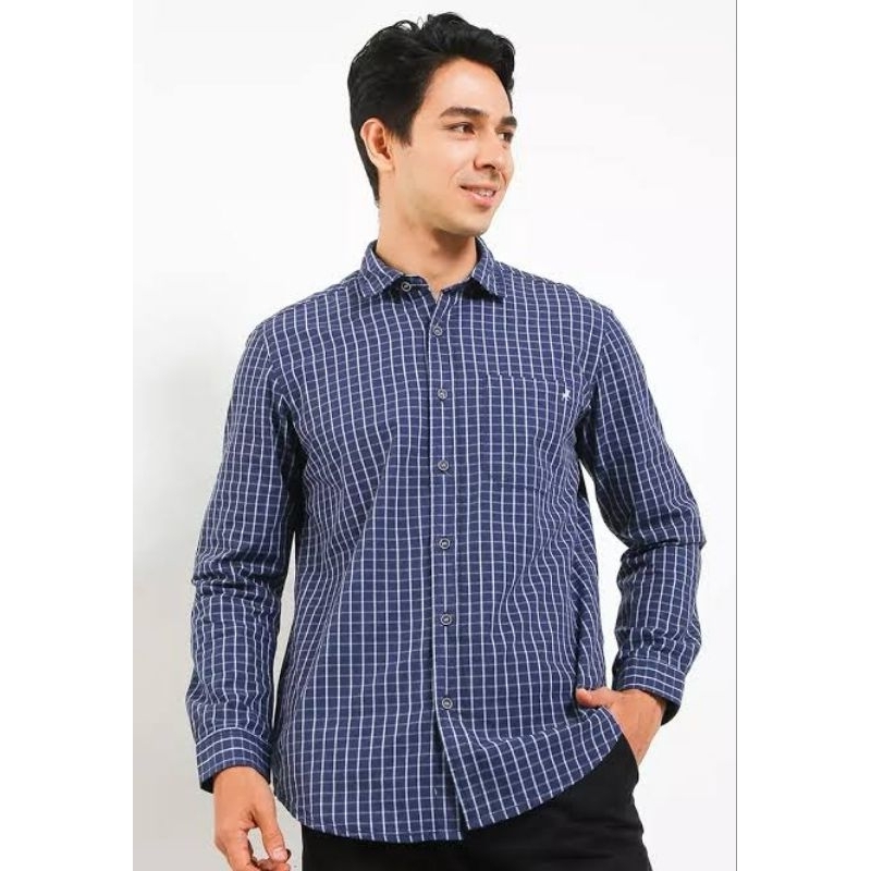 Kemeja Kotak Pria Original Lois KLL371