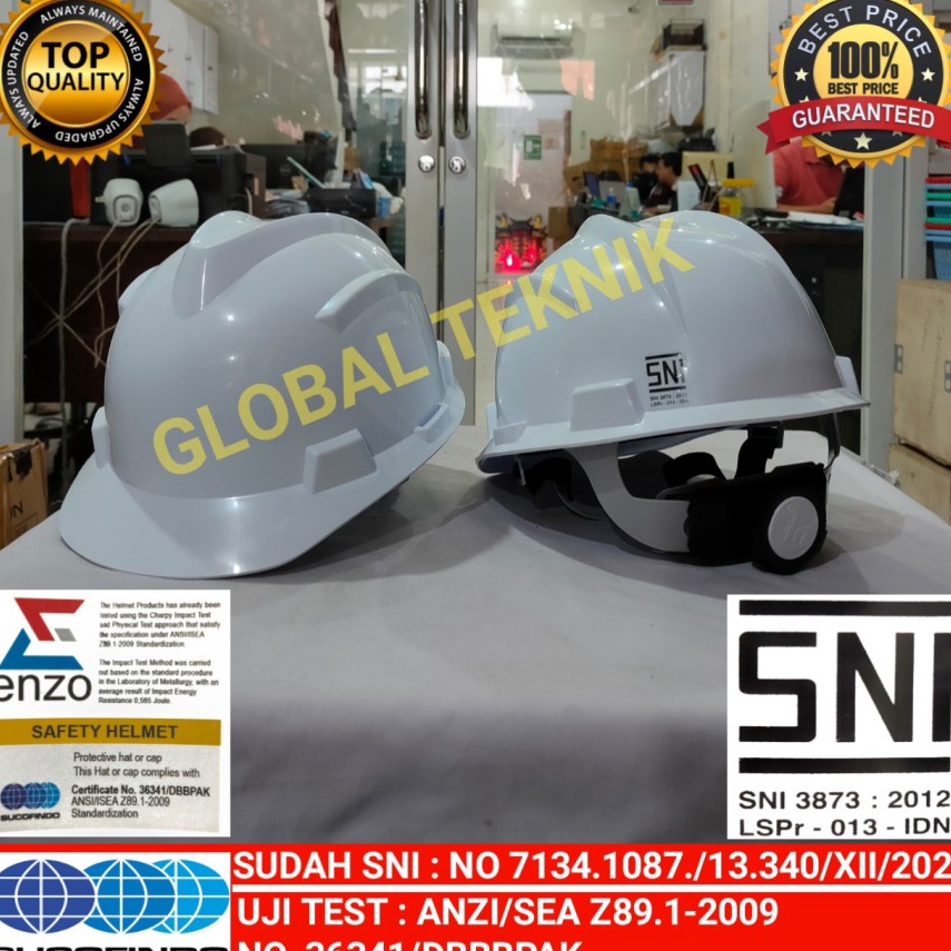 ART M88T Helm Safety FASTRACK PUTIH SNI Helm Proyek Model putar SNI Helm Proyek Fast Track SNI HELM 