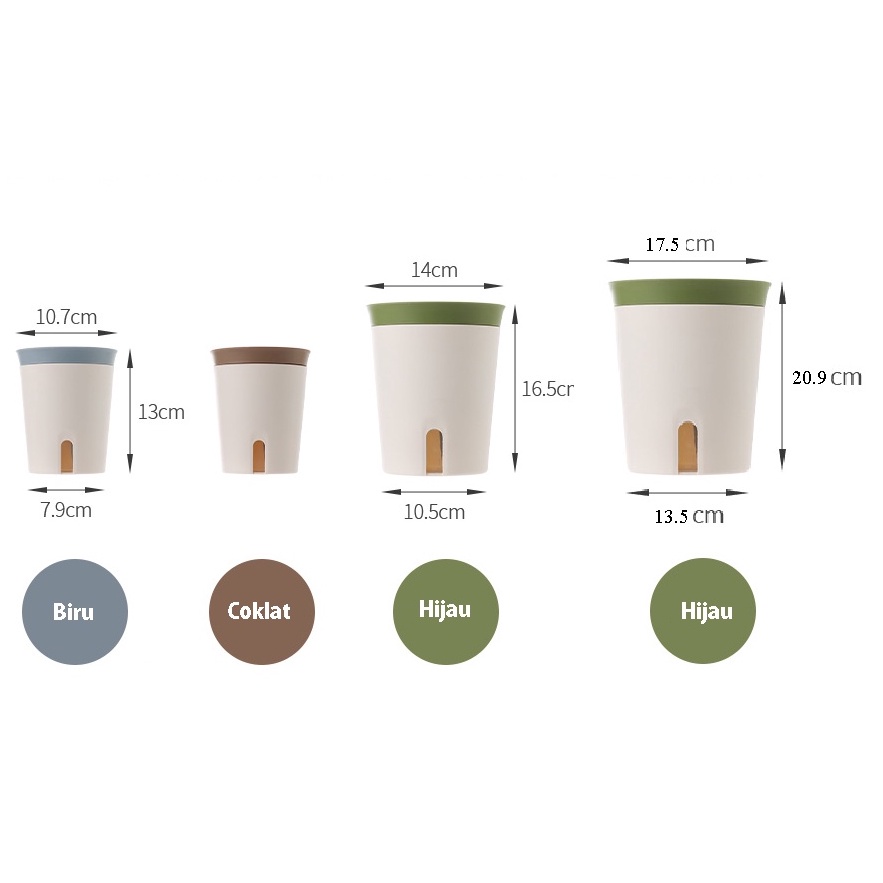 ART J25R Pot Tanaman Self Watering Pot serap air absorb otomatis