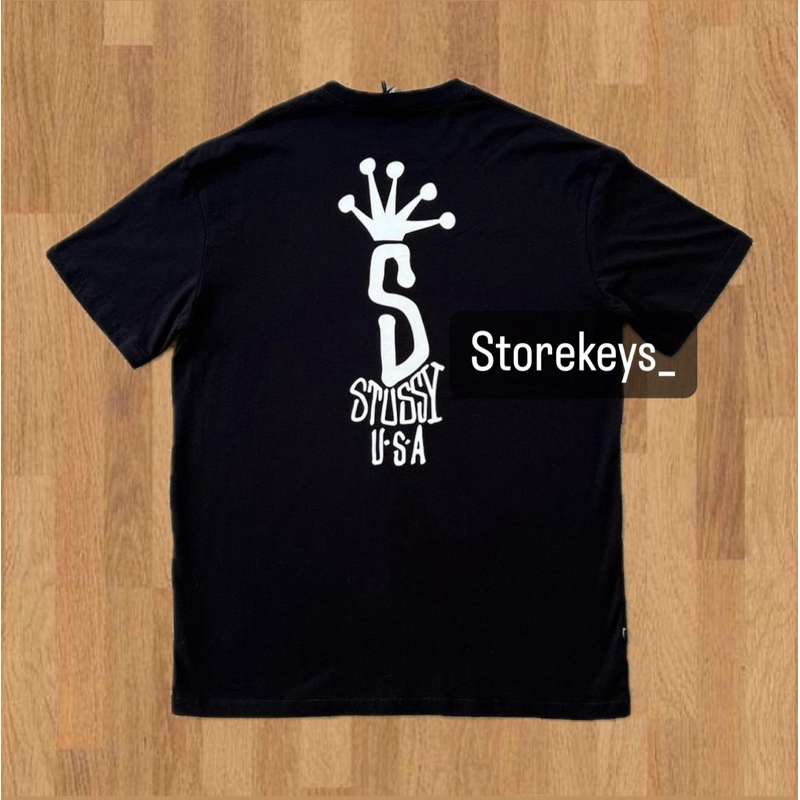 (FREE PAPPER BAG) KAOS STUSSU CROWN KAOS STUSSY INTER NATIONAL STUSSY USA