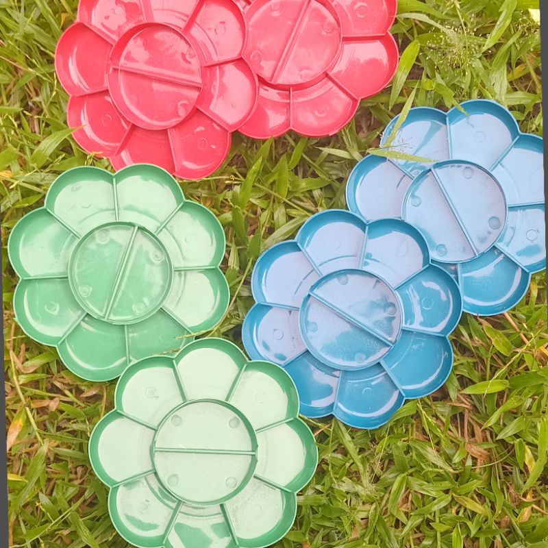 

Palet lukis cat air cat acrilik / piring warna cat