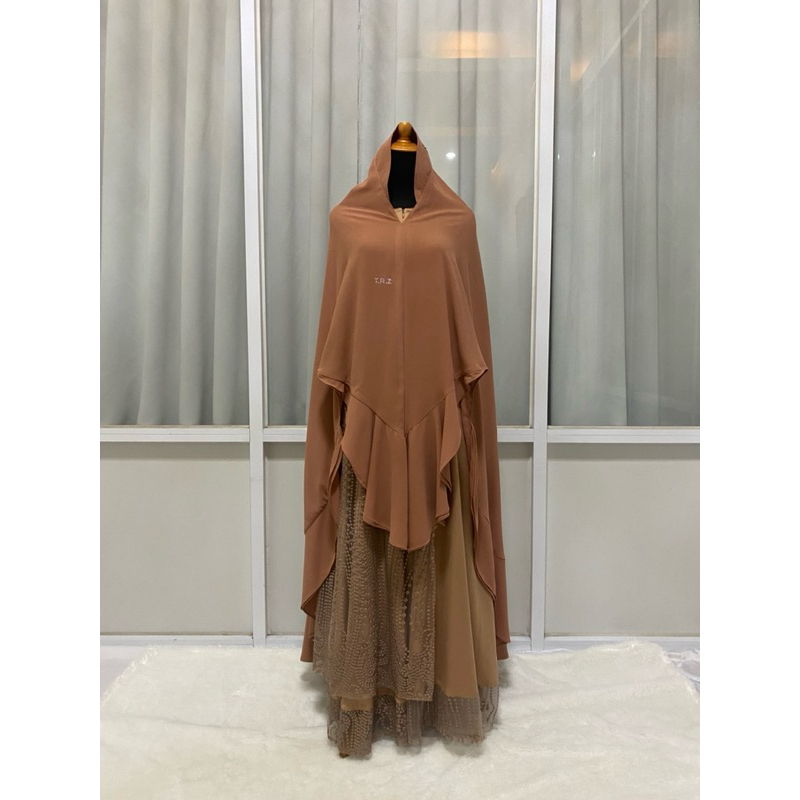 Preloved TRZ Set Syari Dress Light Brown