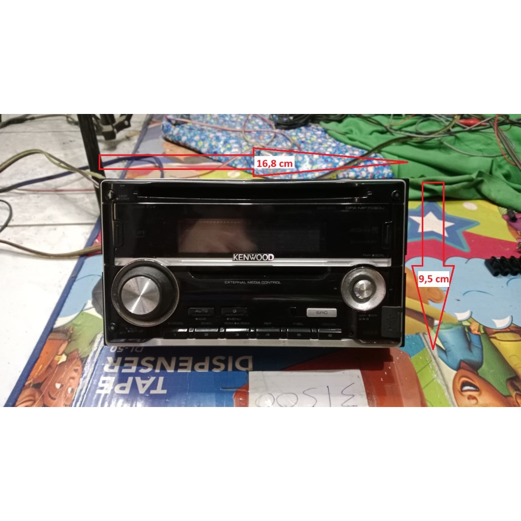 Radio Mobil Bekas. Merk Kenwood Tipe DPX7090UIH4A.Ori Honda Jazz.