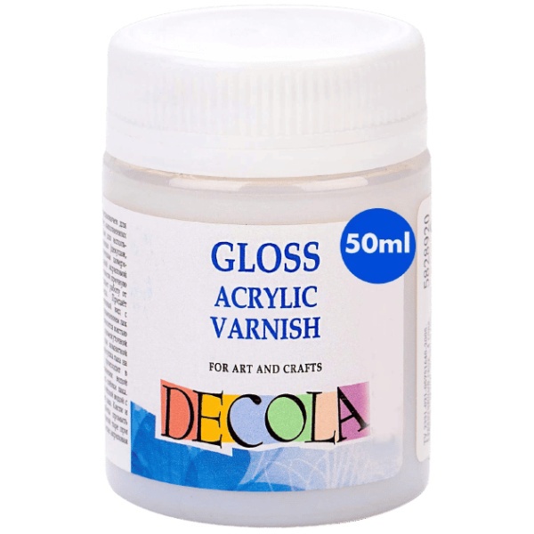 

GLOSS ACRYLIC VARNISH DECOLA IN JARS 50 ML