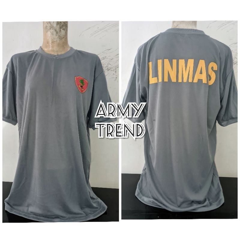 KAOS LINMAS MURAH / KAOS LINMAS TERBARU / KAOS LINMAS ABU-ABU MURAH / KAOS LINMAS MURAH