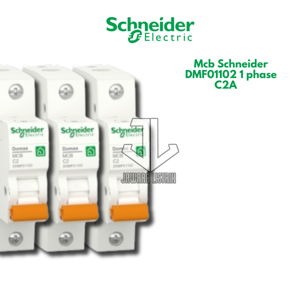 SCHNEIDER DOMAE MCB 2 AMPER 1 PHASE 6000 VA ORIGINAL