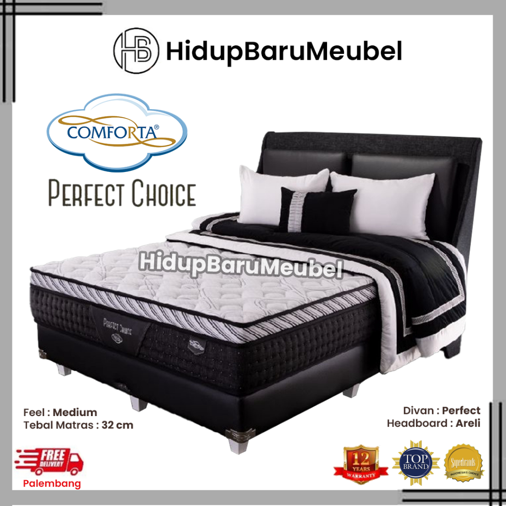 Springbed Comforta PERFECT CHOICE  / Kasur Matras Spring Bed Pocket Spring Latex / Kasur Matras Teba