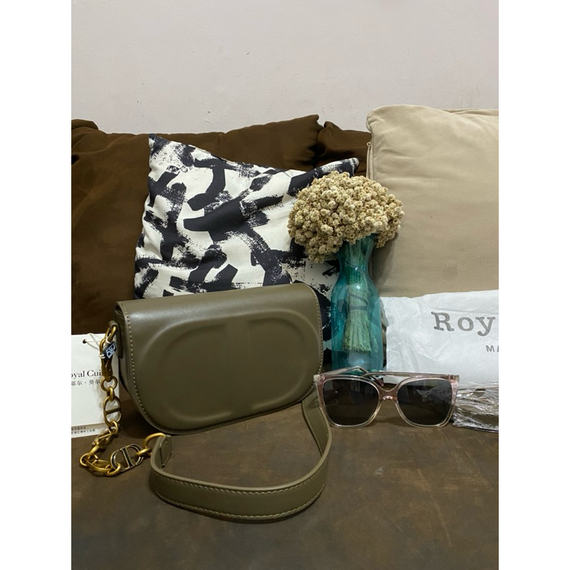 TAS DIOR CD ROYAL CUIR